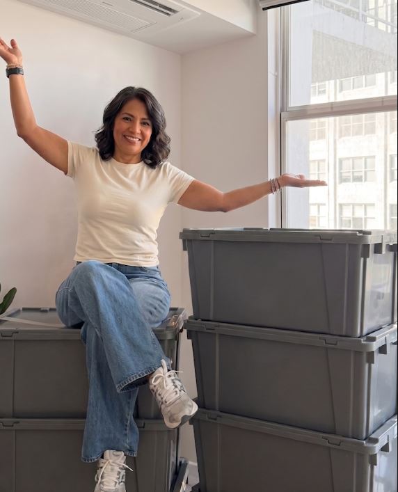 Moving totes Miami apartment